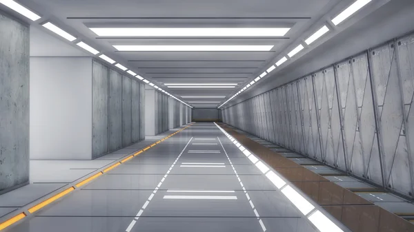 Architettura futuristica del corridoio — Foto Stock