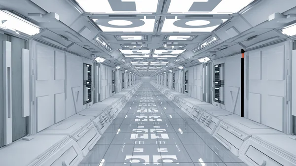 Arquitetura de corredor futurista — Fotografia de Stock