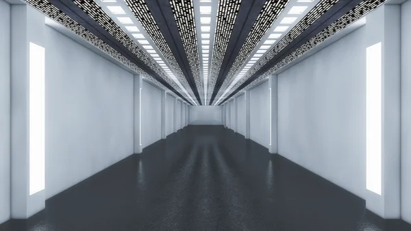 Futuristische Korridorarchitektur — Stockfoto