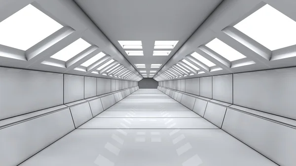 Futuristické koridor architektura — Stock fotografie