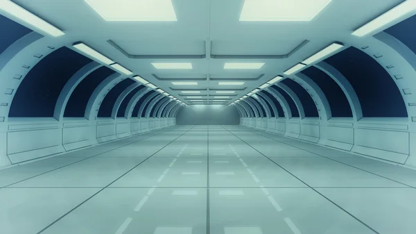 Futuristic corridor architecture — Stock Photo, Image