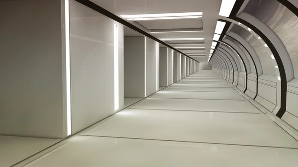 Futuristische Korridorarchitektur — Stockfoto