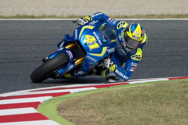 Conductor Aleix Espargaro. Equipo Suzuki — Foto de Stock