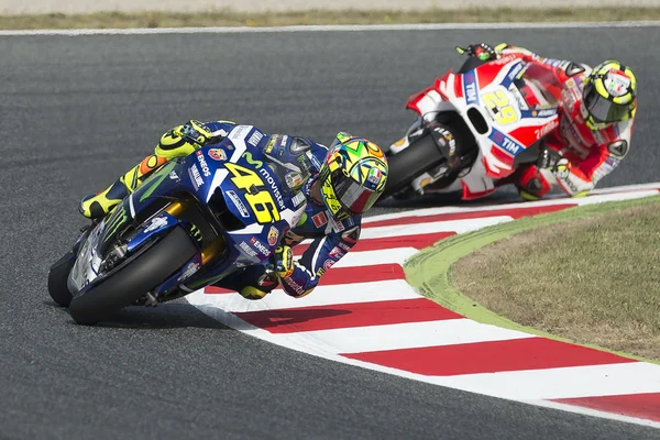 Conductor Valentino Rossi. Equipo Yamaha — Foto de Stock