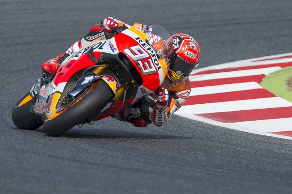 Kierowca Marc Marquez. Zespół Honda — Zdjęcie stockowe