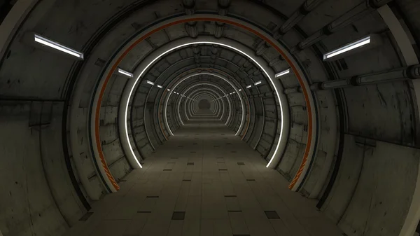 Wnętrze stacji kosmicznej — Zdjęcie stockowe