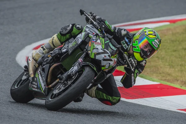 Conductor Andrea Sibaja. Copa Kawasaki Z —  Fotos de Stock