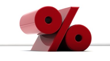 Kırmızı yüzde işareti