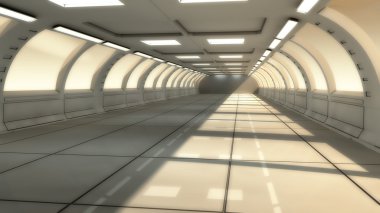 Fütüristik 3d iç