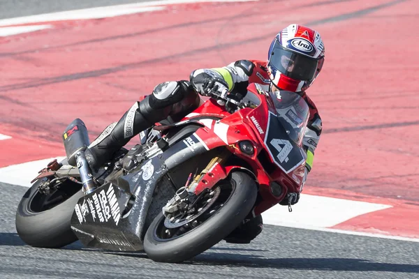 Equipo Yamalube Folch Endurance. 24 Horas de Catalunya Motociclismo —  Fotos de Stock