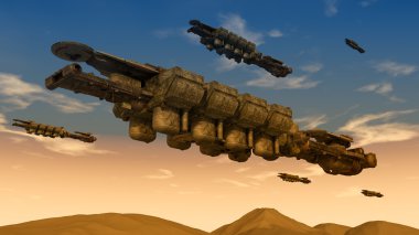  Fütüristik uzay Ufo