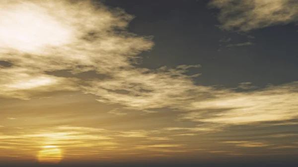 Барвистий захід сонця і хмар — стокове фото