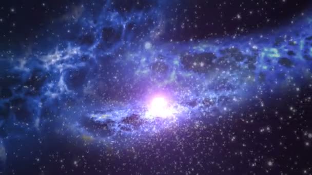 Animación Fondo Galaxias Estrellas — Vídeos de Stock