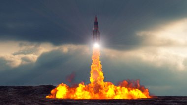 3 boyutlu görüntüleme. Uzay gemisi konsept tasarımı