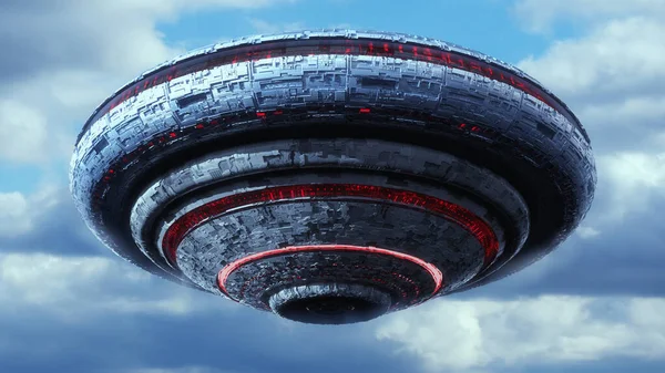 Render Ufo Spaceship Concept — Stock Photo, Image