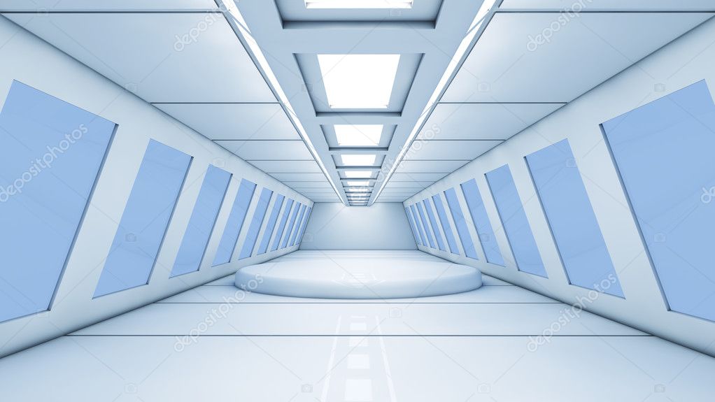 SCIFI futuristic corridor