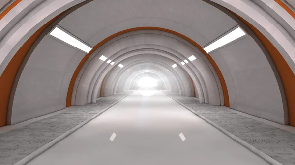 Futuristische corridor — Stockfoto