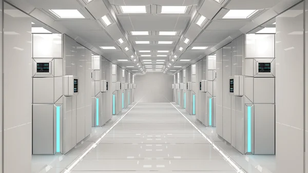 Futuristische corridor — Stockfoto