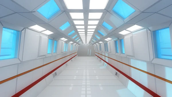 Futuristische corridor — Stockfoto