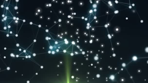 Гіперкуб 3d частинок — стокове відео