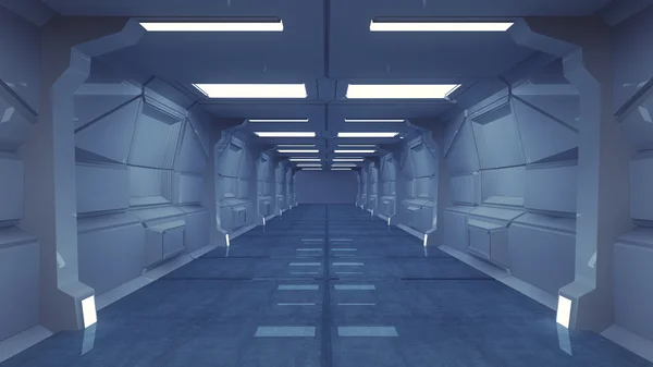 Futuristische corridor — Stockfoto