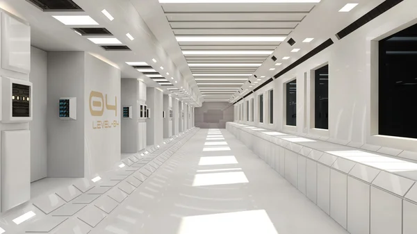 Futuristische corridor — Stockfoto