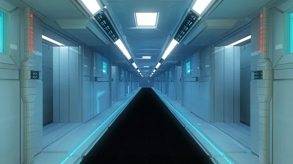 Futuristic corridor — Stock Photo, Image