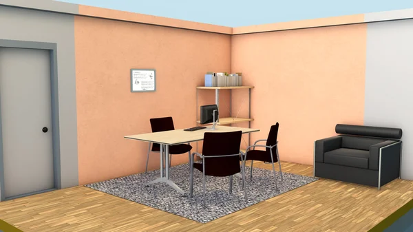 Mini office — Stockfoto