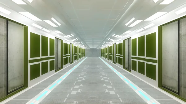 Futuristische corridor — Stockfoto