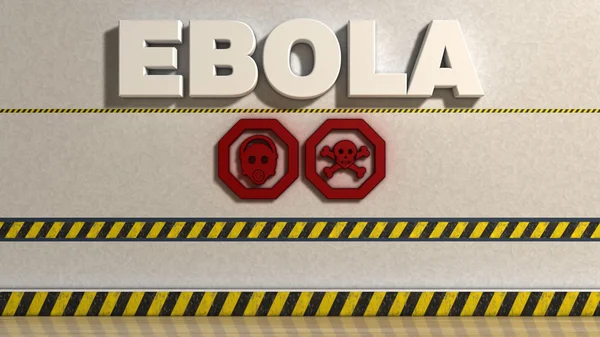 Ebola tecken — Stockfoto