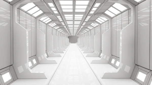 Futuristische corridor — Stockfoto