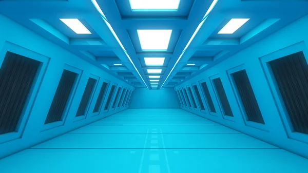 Futuristic corridor — Stock Photo, Image