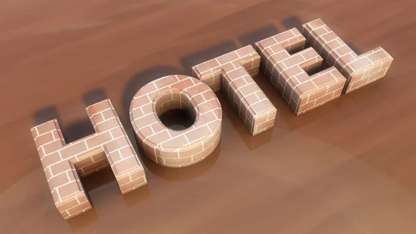 Word Hotel — Stock Photo, Image