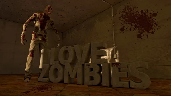I love zombies — Stock Photo, Image