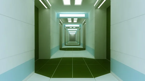 Corridor intérieur futuriste — Photo