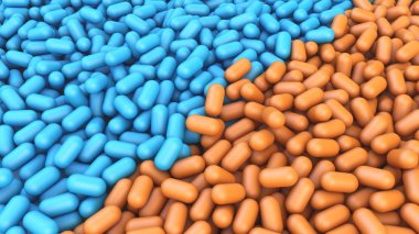 Renkli hapları, arka plan