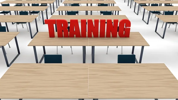 Training school classroom interior — Stock Photo, Image