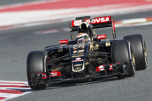 Fahrer Pastor Maldonado. Teamlotus. — Stockfoto