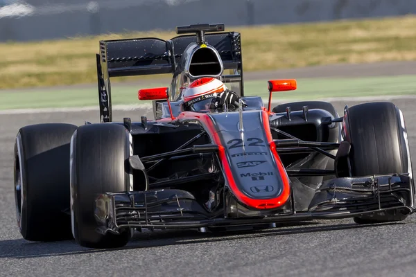 Водитель Дженсон Баттон. Команда McLaren . — стоковое фото