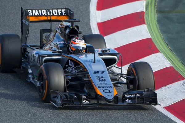 Řidič Nico Hulkenberg. Tým Force India. — Stock fotografie