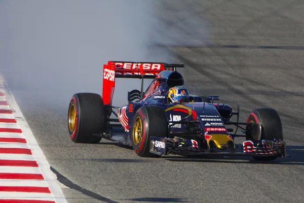 Stuurprogramma Carlos Sainz. Team Toro Rosso — Stockfoto