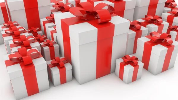 Cajas de regalo blancas — Foto de Stock