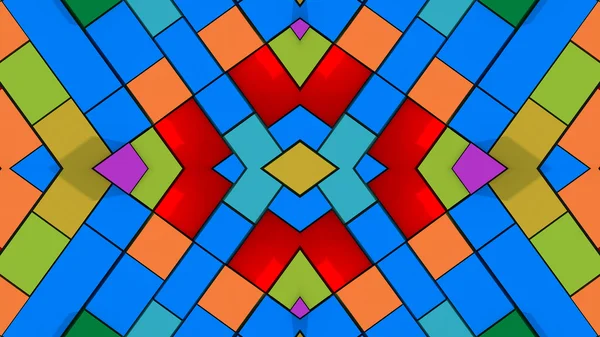Abstrakt symmetri och färger — Stockfoto