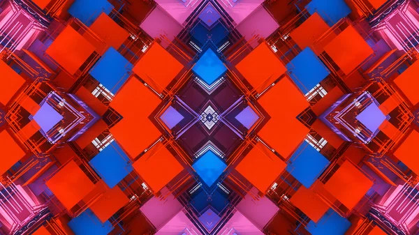 Abstracte symmetrie en kleuren — Stockfoto