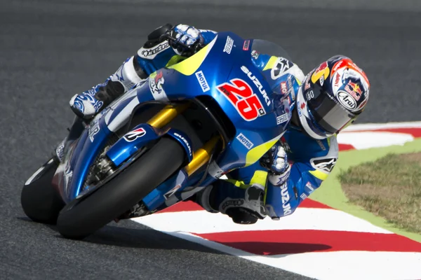 Stuurprogramma Maverick Viñales. Suzuki Team. — Stockfoto