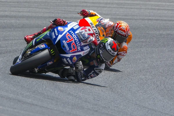 Jorge Lorenzo i Marc Marquez. — Zdjęcie stockowe