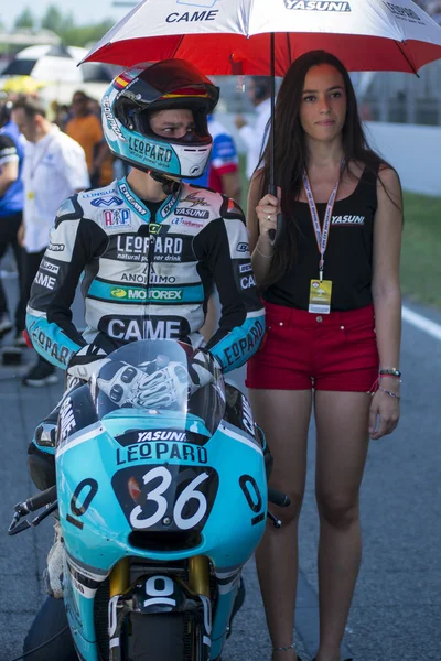Joan mir. Moto3. zespół leopard Machado. — Zdjęcie stockowe