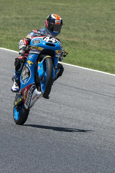 Aron canet. Moto3. zespół juniorów estrella galicia. — Zdjęcie stockowe