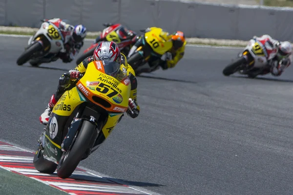 Edgar Pons. Moto2. Equipe de Amarillas de Paginas . — Fotografia de Stock