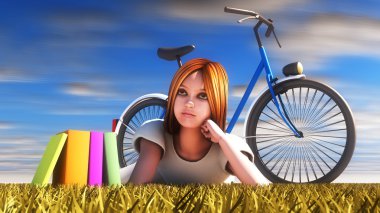 düşünme genç kız